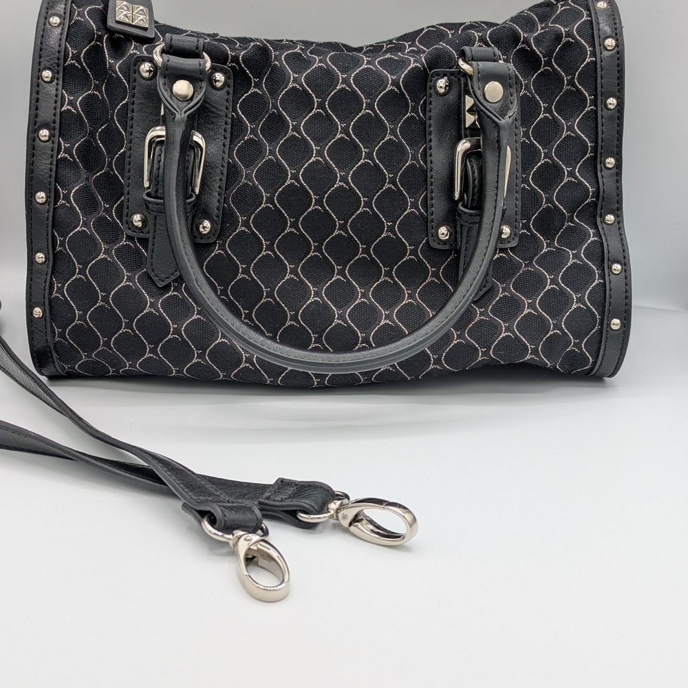 Nine West Black & Silver Patterned Handbag - Picture 4 of 11